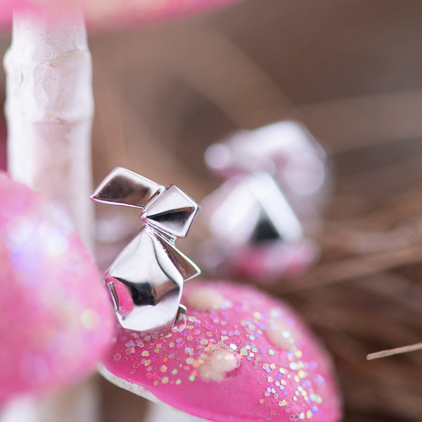 Origami Bunny Stud Earrings