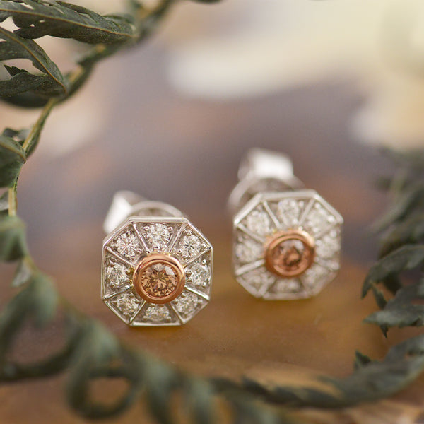 Australian Argyle Chocolate Diamond Earrings