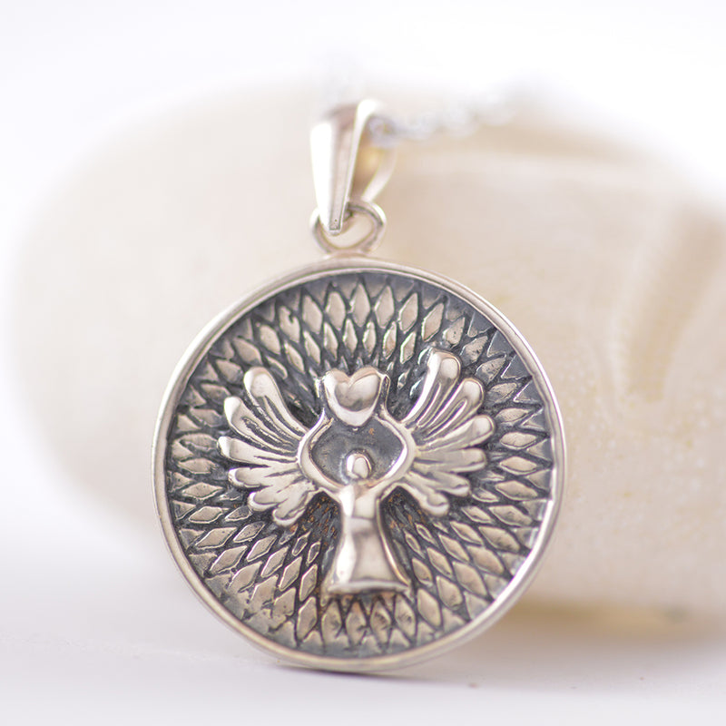 Guardian Angel Silver Medallion