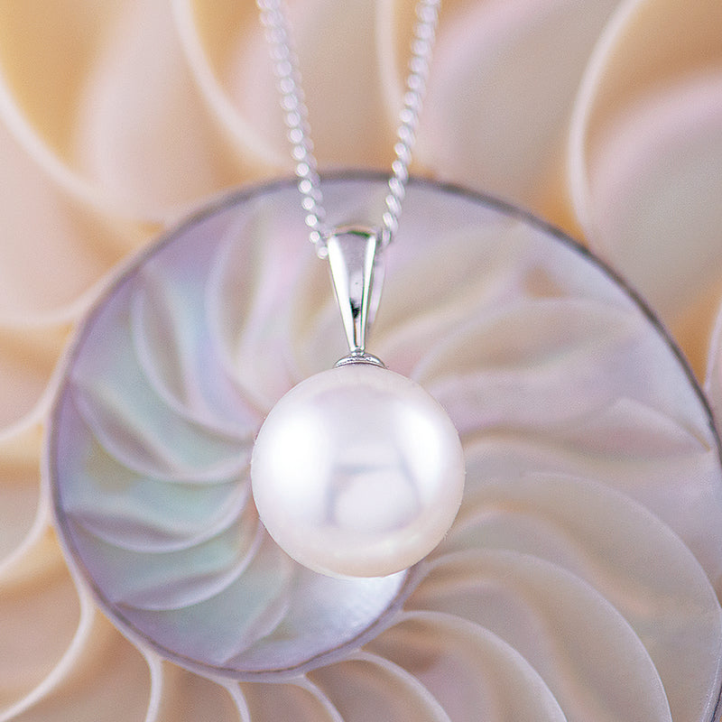 White Gold South Sea Pearl Pendant