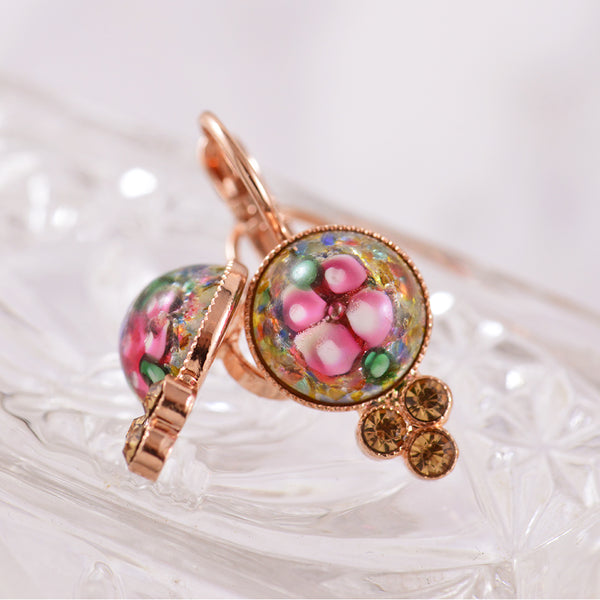 Pink blown glass flower