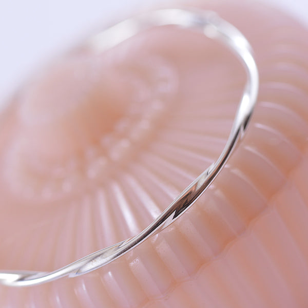 Sterling Silver Twist Bangle