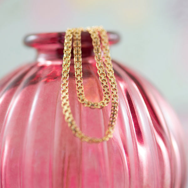 Yellow Gold 9K Fancy Flat chain