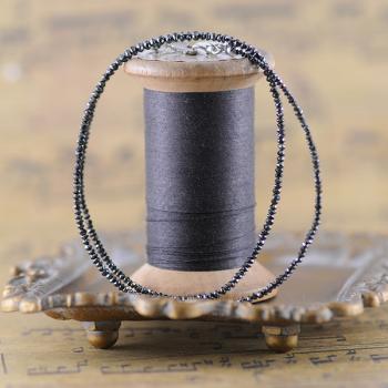 Black Diamond Strand with 18K White Gold Clasp