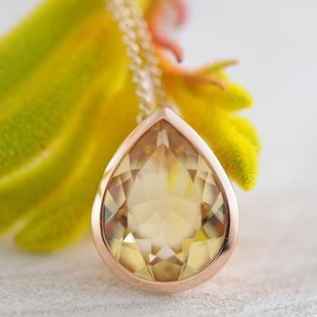 Champagne Quartz Pendant