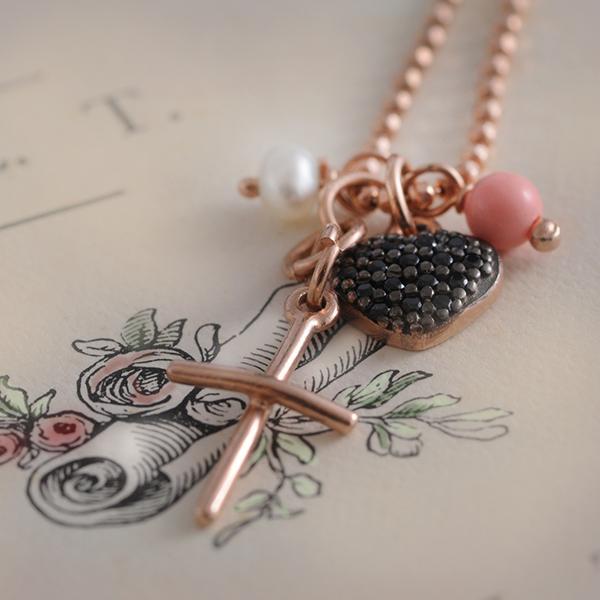 Cross Pendant in Rose Gold