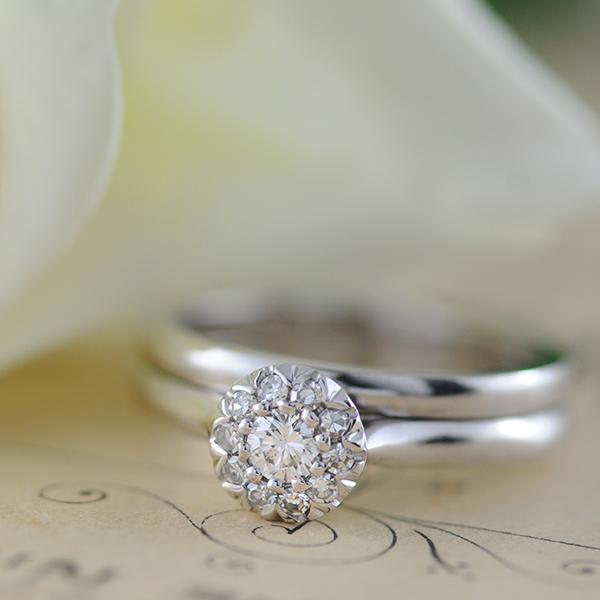 Diamond Ilusion Set Engagement and Wedding Set