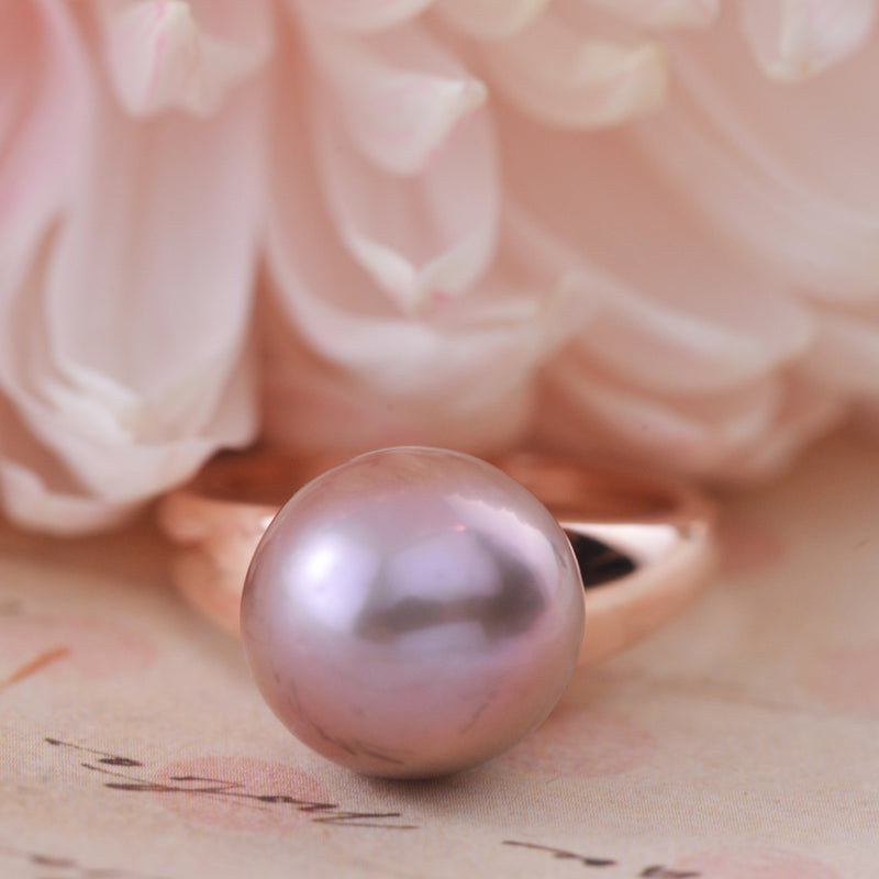 9ct Rose Gold Natural Edison Pearl Ring