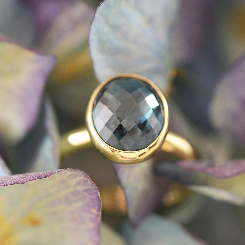 Oval London Blue Topaz Ring