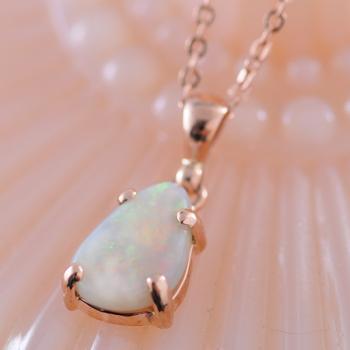 Opal Rose Gold Pendant