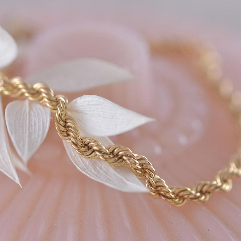 9ct Yellow Gold Rope Bracelet