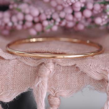 Rose Gold 9k Round Bangle