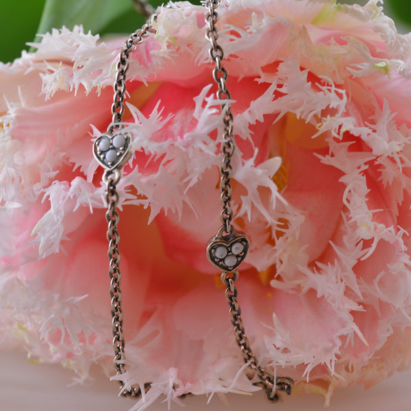 Silver Heart Chain Necklace