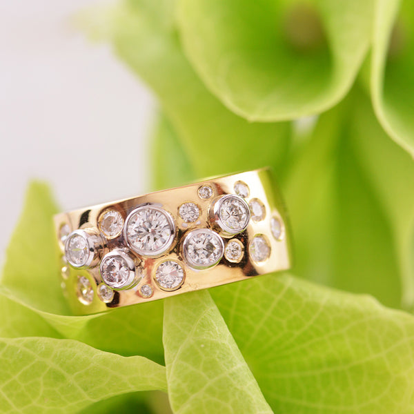 Starry Night 18ct Yellow Gold Diamond Ring