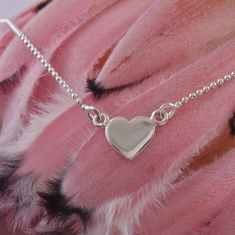 Sterling Silver Heart Necklet
