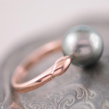 Tahitian Pearl Rose Gold Ring